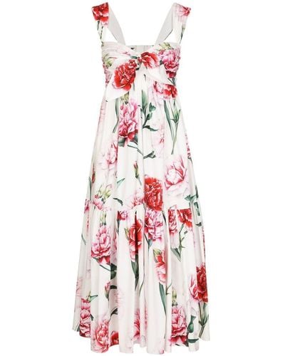Dolce & Gabbana Dress With Print - Red