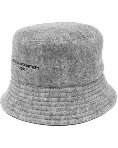 Stella McCartney Felted Bucket Hat - Gray