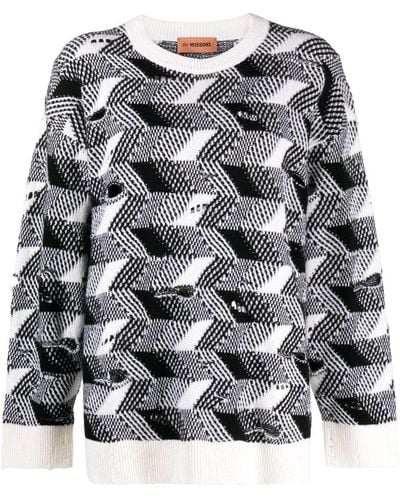 Missoni Woven-knit Jumper - Grey