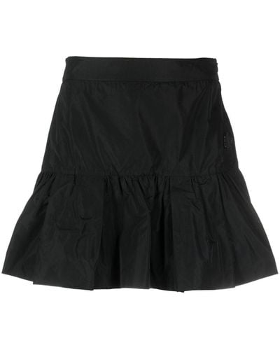 Moncler High-waist Taffeta Miniskirt - Black