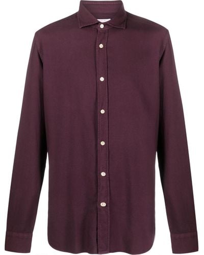Boglioli Long-sleeve Buttoned Shirt - Purple