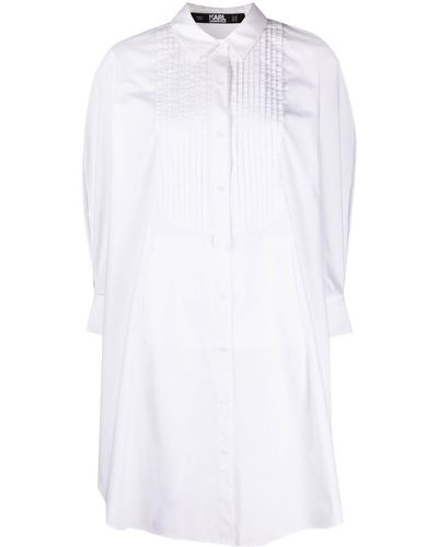 Karl Lagerfeld Hun's Pick Circle Tunic Shirt - White