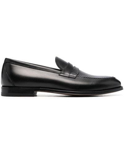 SCAROSSO Stefano Leather Loafers - Black