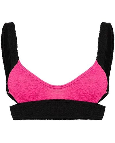 Bondeye Splice Nino Colour-block Bikini Top - Pink
