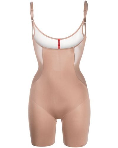 Spanx Body à empiècement en mesh - Rose