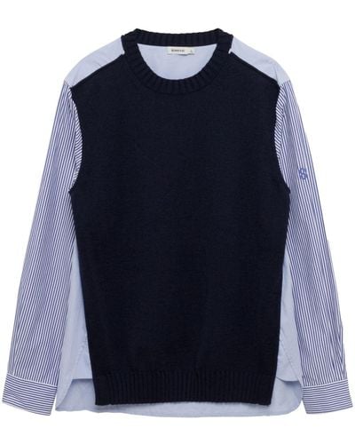 Jonathan Simkhai Benji Paneled Sweater - Blue