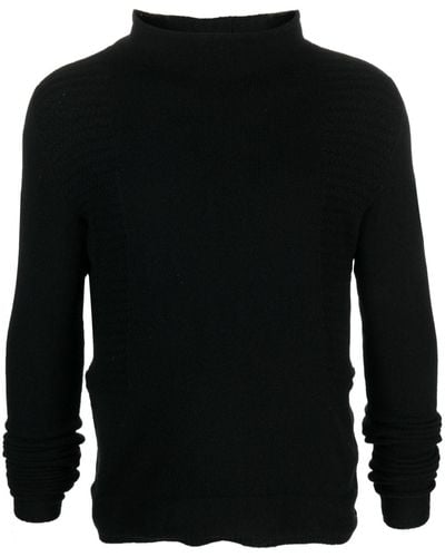 Rick Owens Mock-neck knitted jumper - Nero