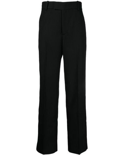 Maison Kitsuné Straight-leg Tailored Pants - Black