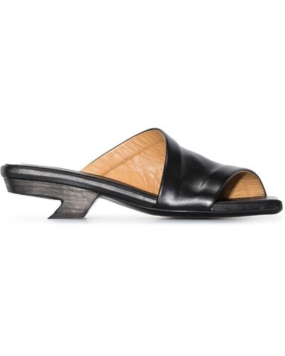 Marsèll Asymmetric Spool Heel Sandals - Black