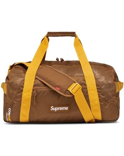 Supreme Logo-patch Duffle Bag - Brown