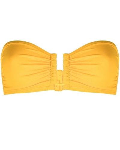Eres Show Bandeau Bikini Top - Yellow