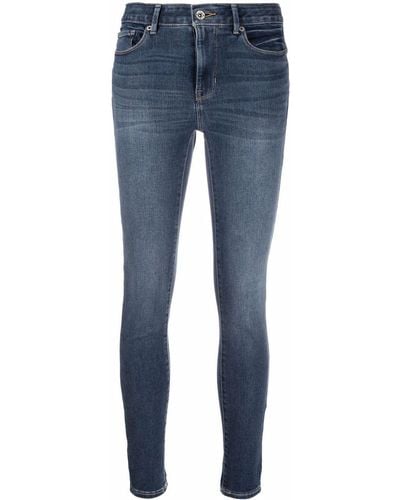 DKNY Cropped Skinny-fit Jeans - Blue