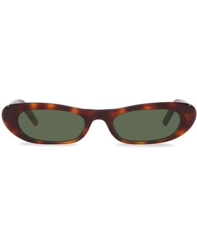 Saint Laurent Sl 557 Slim Tortoiseshell Sunglasses - Green