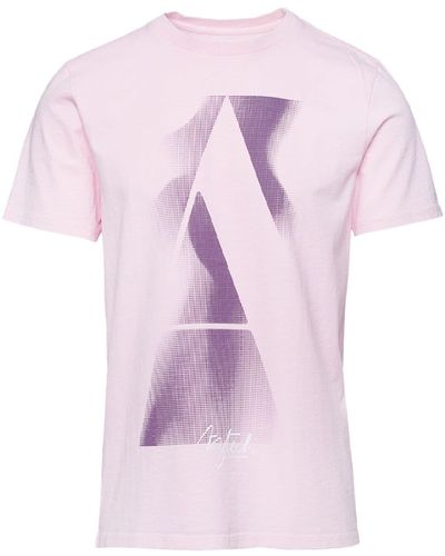 Aztech Mountain T-shirt Met Logoprint - Roze