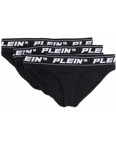 Philipp Plein Set Van Drie Slips - Zwart