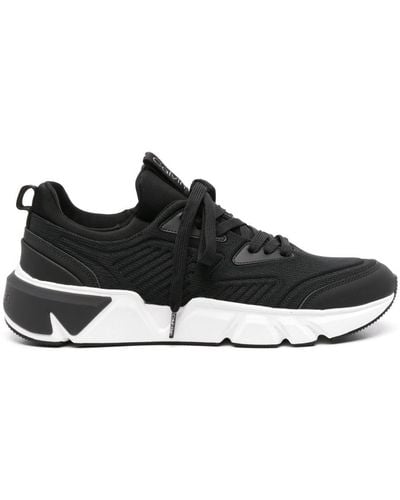 Calvin Klein Ribbed Knitted Trainers - Black