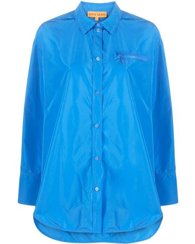 Stine Goya Natalie Long-sleeve Shirt - Blue