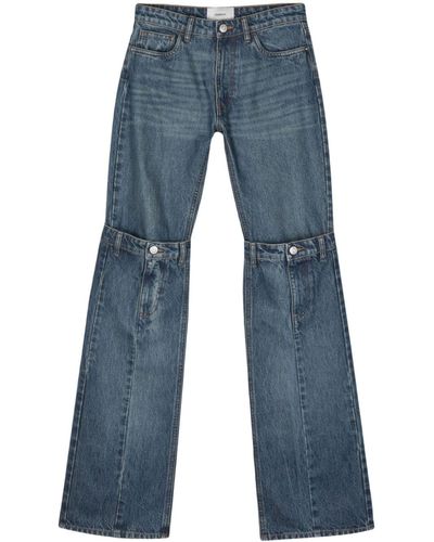 Coperni Gelaagde Jeans - Blauw