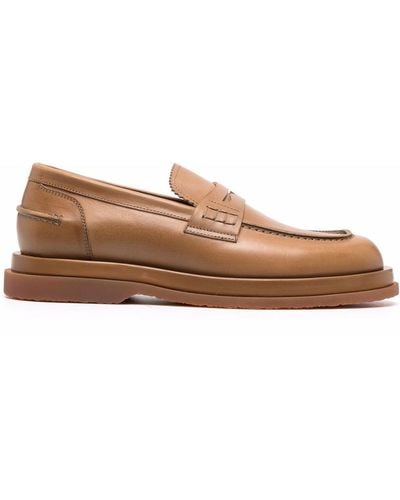 Buttero Chunky-sole Loafers - Brown