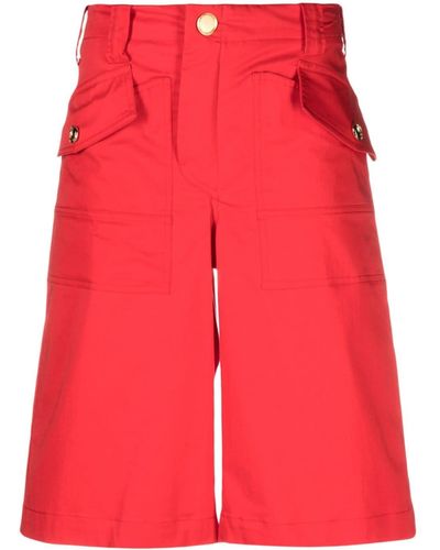 Pinko Mid-rise Knee-length Shorts - Red