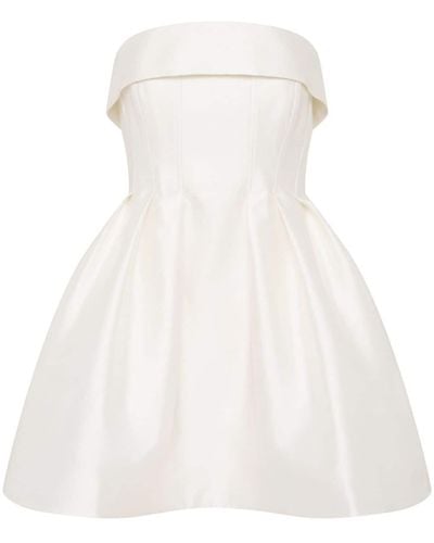 Rebecca Vallance Cristine Strapless Mini-jurk - Wit