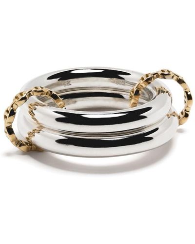 Spinelli Kilcollin X Hoorsenbus Zilveren Ring - Wit