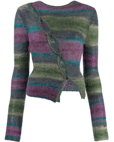 Jacquemus La Meille Pau Striped Sweater - Purple