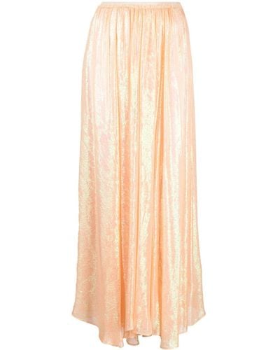 Forte Forte Silk Chiffon Long Skirt - Natural