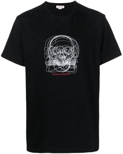 Alexander McQueen Tops > t-shirts - Noir