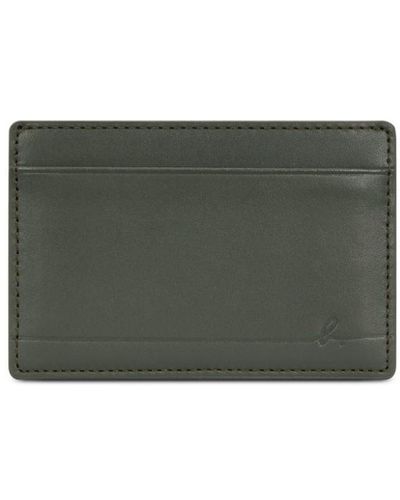 agnès b. Logo-debossed Leather Cardholder - Green