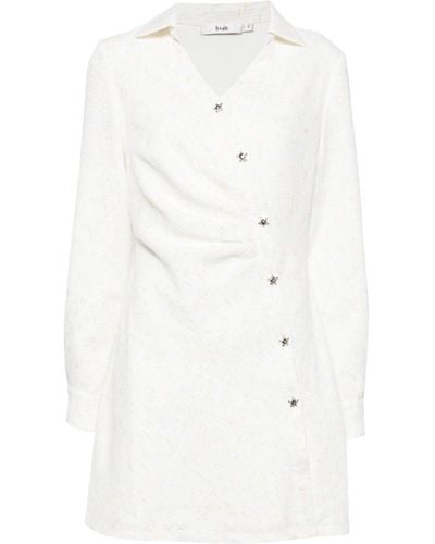 B+ AB Mini-jurk Met Textuur - Wit