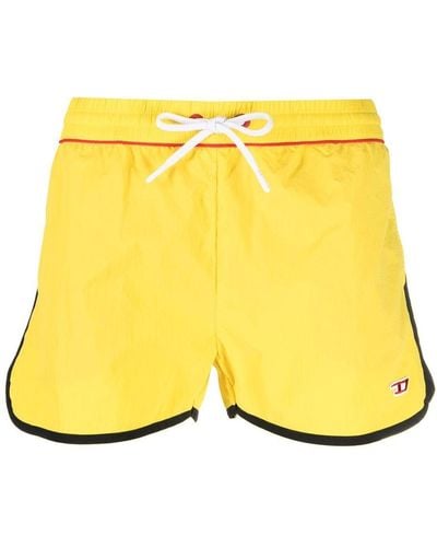 DIESEL Bmbx-jesper Contrast-trim Swim Shorts - Yellow