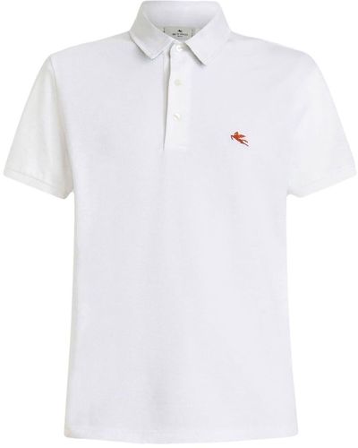Etro Émbroidered-logo Detail Polo Shirt - White