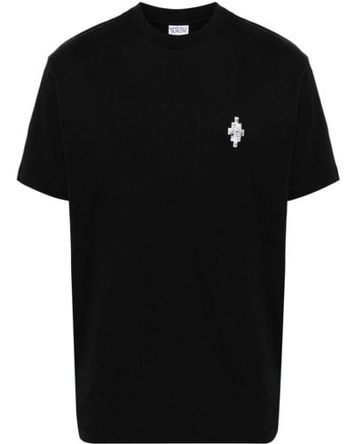 Marcelo Burlon County Of Milan Vertigo Snake Basic T-shirt Clothing - Black
