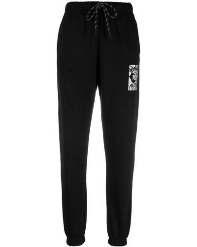 Autry Pantalon de jogging à logo imprimé - Noir