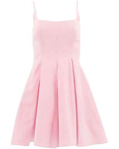 STAUD Joli Cotton-blend Minidress - Pink