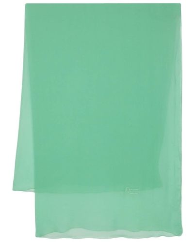 Ermanno Scervino Foulard à design plissé - Vert