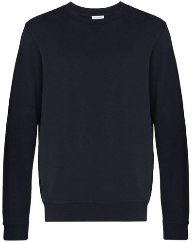 Sunspel Sweater Met Ronde Hals - Blauw
