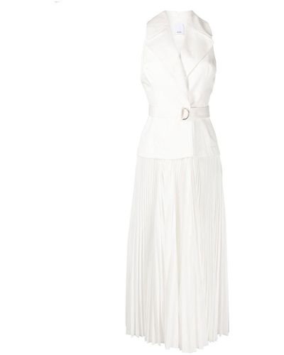 Acler Layered Pleated Dress - White