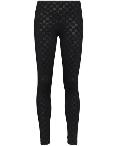 MISBHV Leggings con stampa - Nero