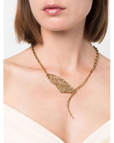 Goossens Harumi Dragonfly Necklace - Natural