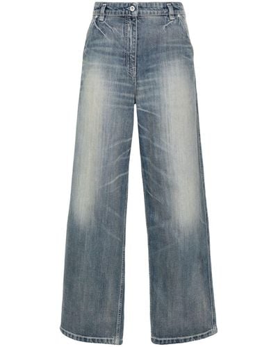 KENZO Low Waist Jeans Met Wijde Pijpen - Blauw