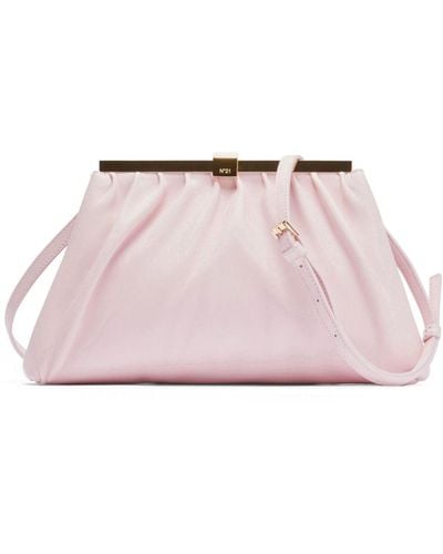 N°21 Puffy Jeanne Engraved-logo Shoulder Bag - Pink