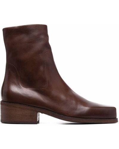 Marsèll Cassello Leather Ankle Boots - Brown