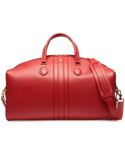 Bally Beckett Leather Holdall - Red