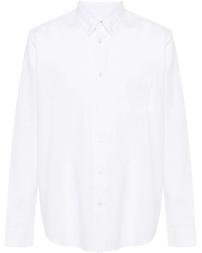Samsøe & Samsøe Liam Slub-texture Shirt - White