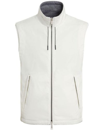 Zegna Omkeerbare Bodywarmer - Wit