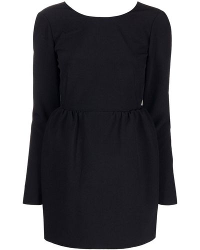 N°21 Open-back Long-sleeve Minidress - Black