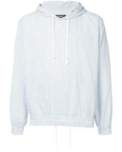 Undercover Striped hoodie - Blanc