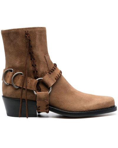 Buttero Suede 45mm Ankle Boots - Brown